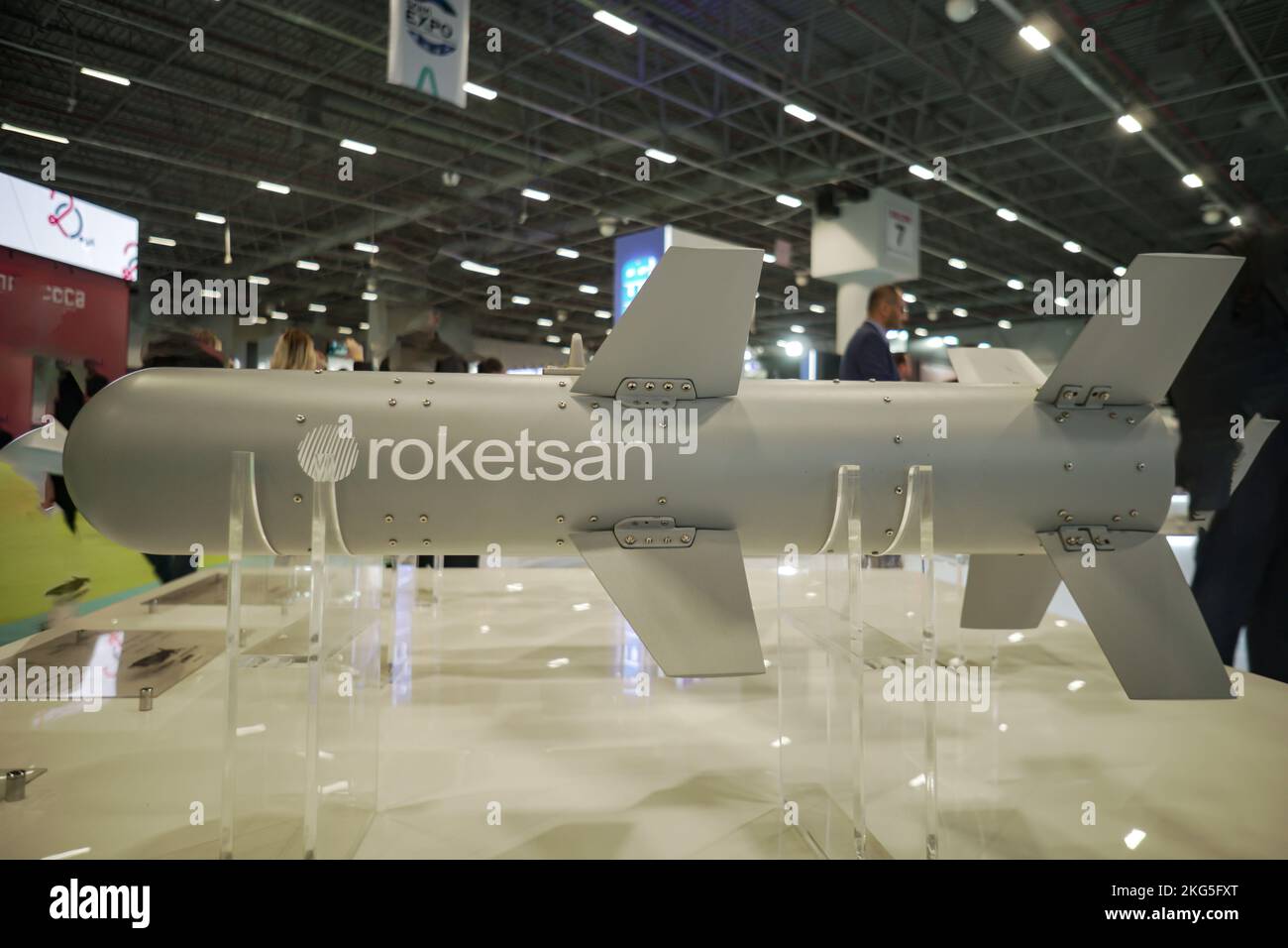 La famille de micro munitions Smart de Roketsan MAM-C MAM-L MAM-T a été développée pour les véhicules aériens sans pilote [UAV] et les avions d'attaque légère. Banque D'Images