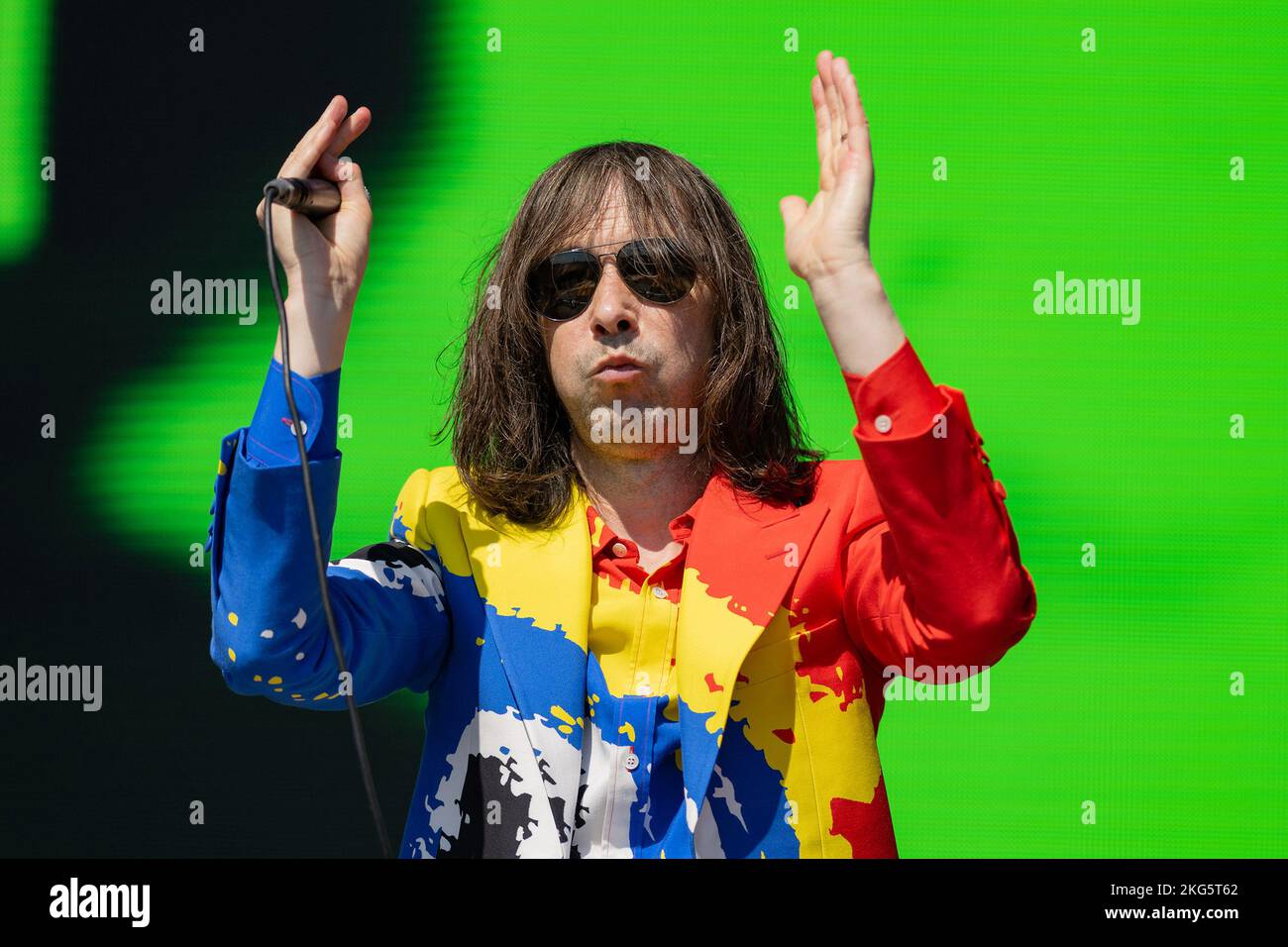 SOUTHSEA, ANGLETERRE : Primal Scream ouvre le festival victorieux sur la scène du château. Avec: Bobby Gillespie où: Portsmouth, Royaume-Uni quand: 26 août 2022 crédit: Neil Lupin/WENN Banque D'Images