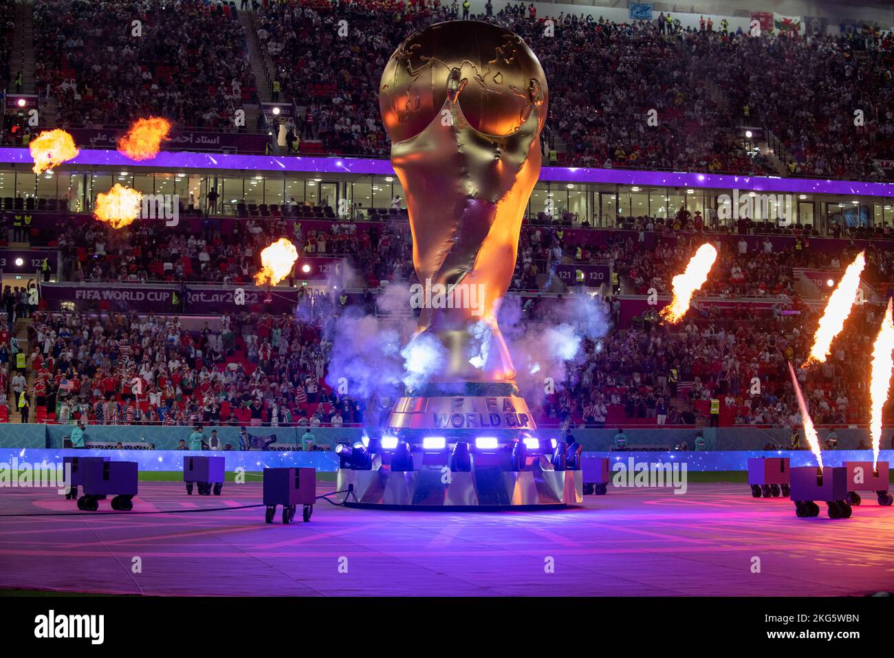 Doha, Qatar. 21st novembre 2022. Une vue générale du stade lors de la coupe du monde de la FIFA, Qatar 2022 Groupe B match entre les Etats-Unis et le pays de Galles au stade Ahmad Bin Ali à Doha, Qatar sur 21 novembre 2022 (photo par Andrew Surma/ Credit: SIPA USA/Alay Live News Banque D'Images