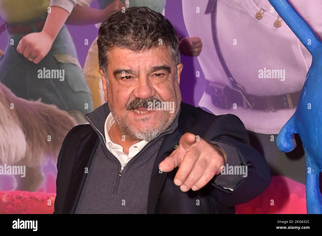 Rome, Italie. 21st novembre 2022. Francesco Pannofino assiste au tapis rouge de la première du film 'Strange World un mondo misterioso' au cinéma Space Moderno. Crédit : SOPA Images Limited/Alamy Live News Banque D'Images