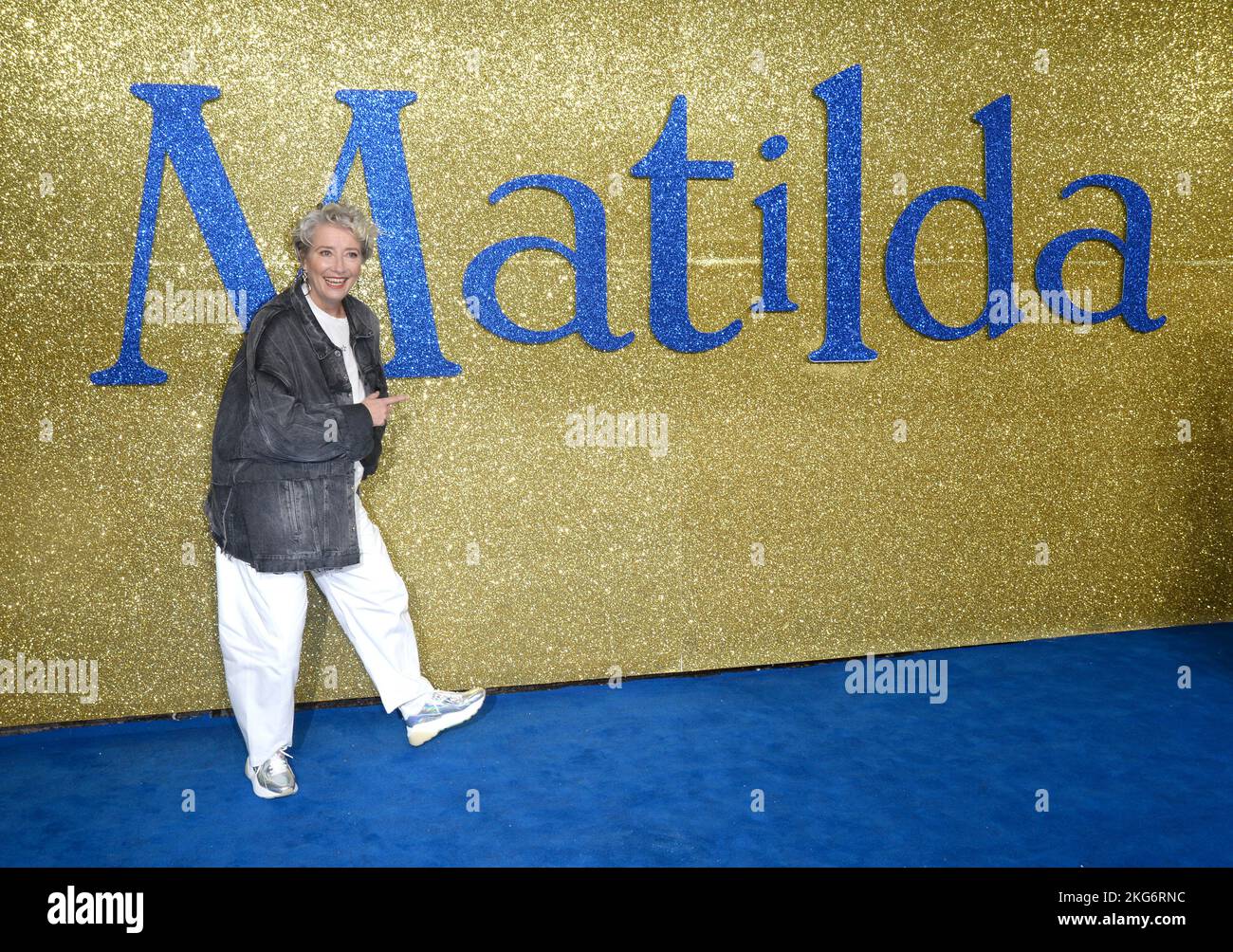 La photo doit être créditée ©Alpha Press 078237 21/11/2022 Emma Thompson à Matilda le Gala musical UK qui a eu lieu à Curzon Mayfair à Londres. Banque D'Images