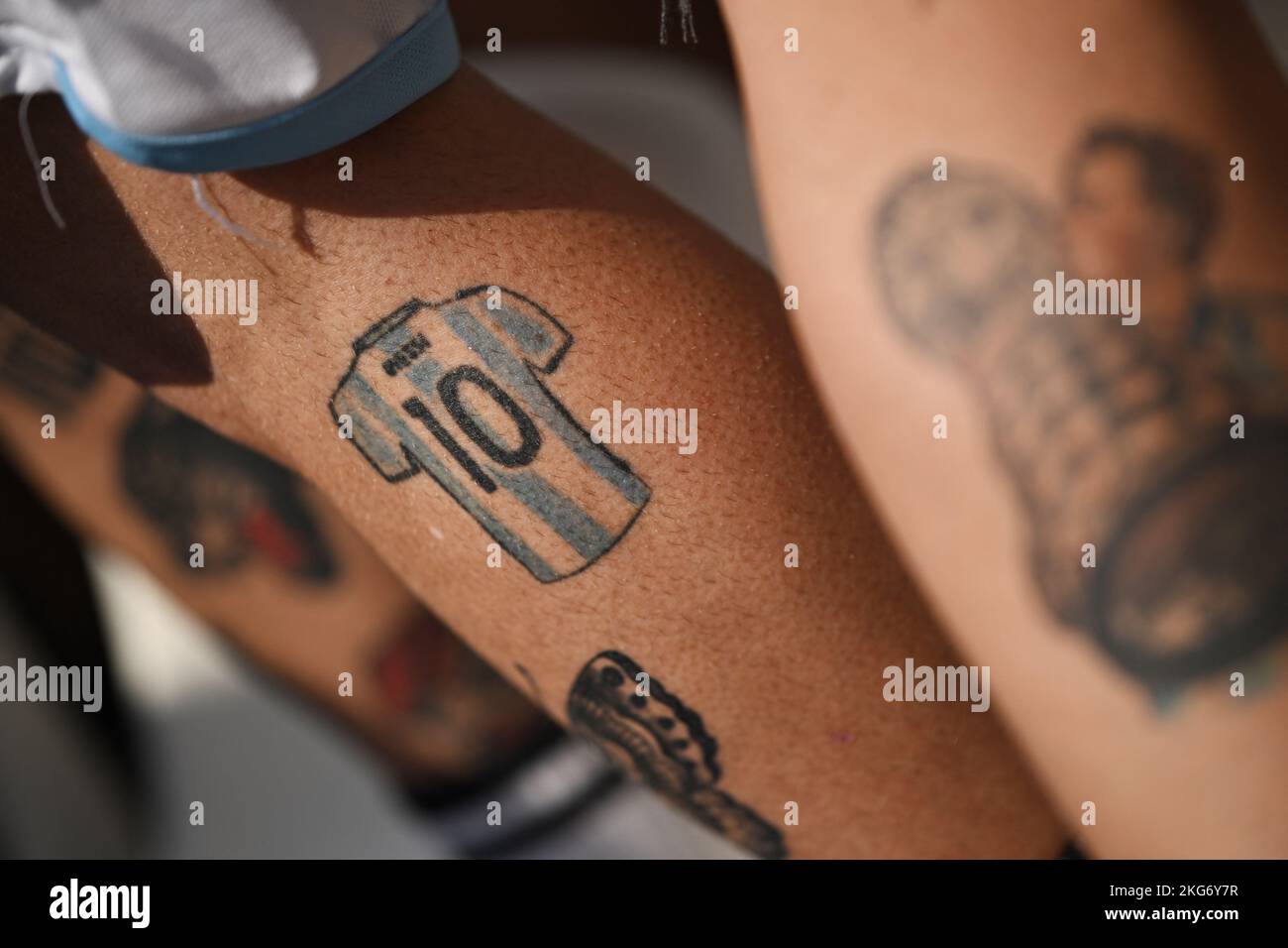 Tatouage fan de football Banque de photographies et d’images à haute