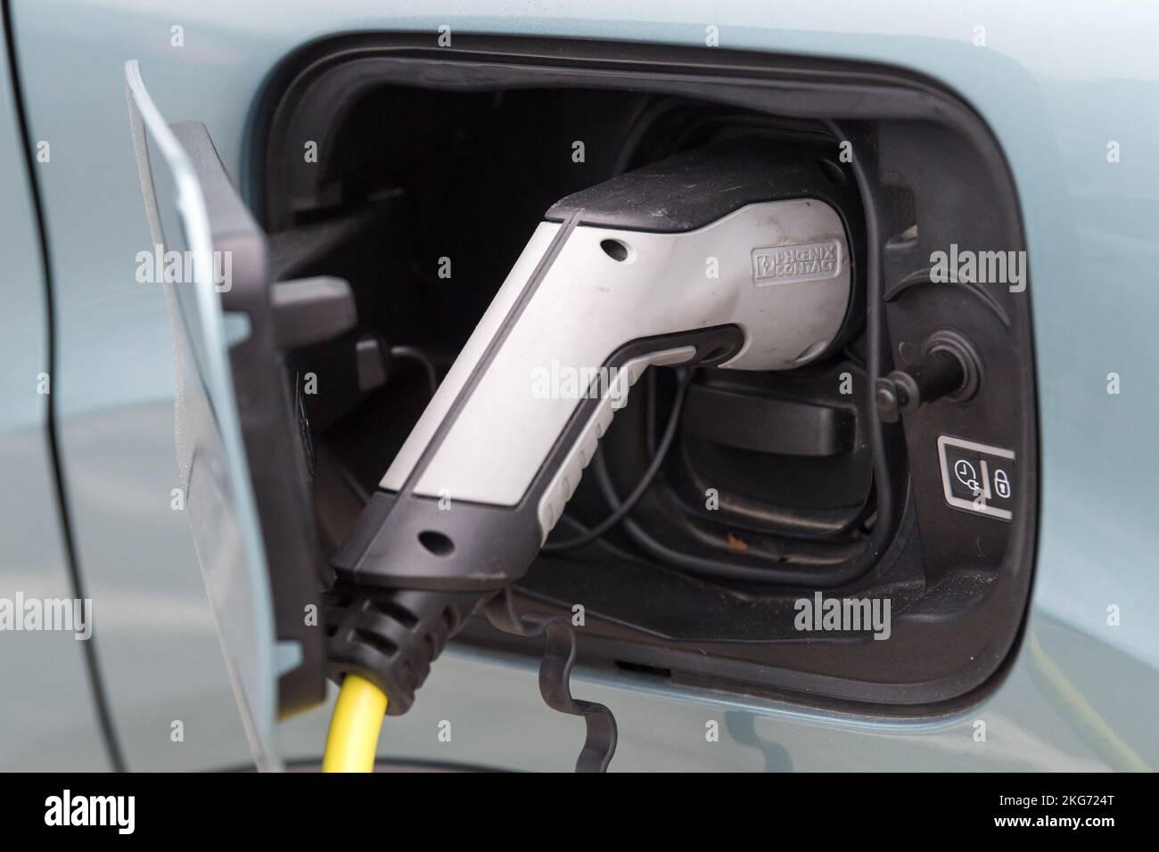 Station de charge pour véhicule électrique à Gdynia, Pologne © Wojciech Strozyk / Alamy stock photo Banque D'Images