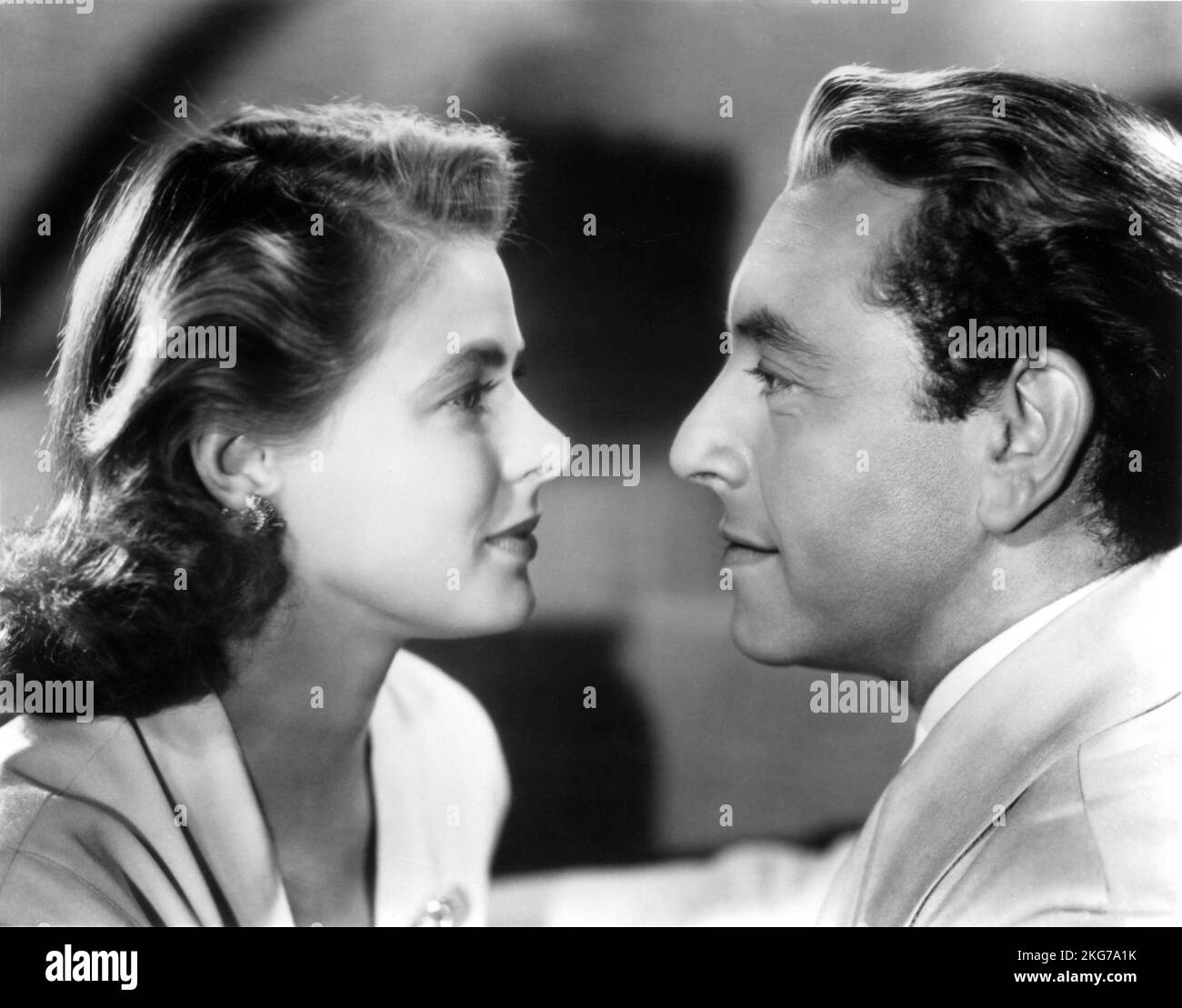 Casablanca année : 1942 Etats-Unis Directeur : Michael Curtiz Ingrid Bergman, Paul Henreid Banque D'Images