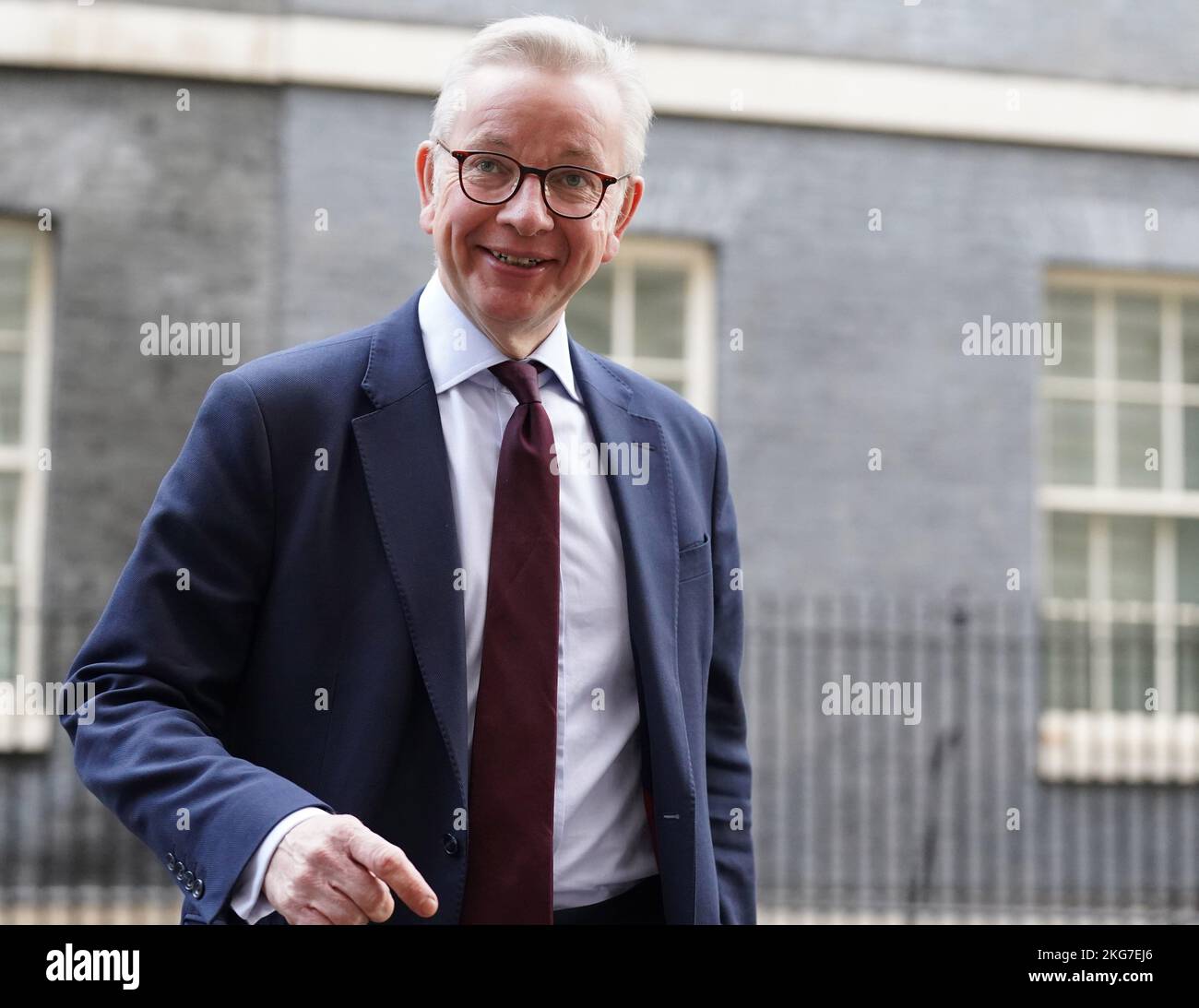 Michael Gove, ministre de la mise à niveau, du logement et des collectivités, quitte le 10 Downing Street, Londres, à la suite d'une réunion du Cabinet. Date de la photo: Mardi 22 novembre 2022. Banque D'Images