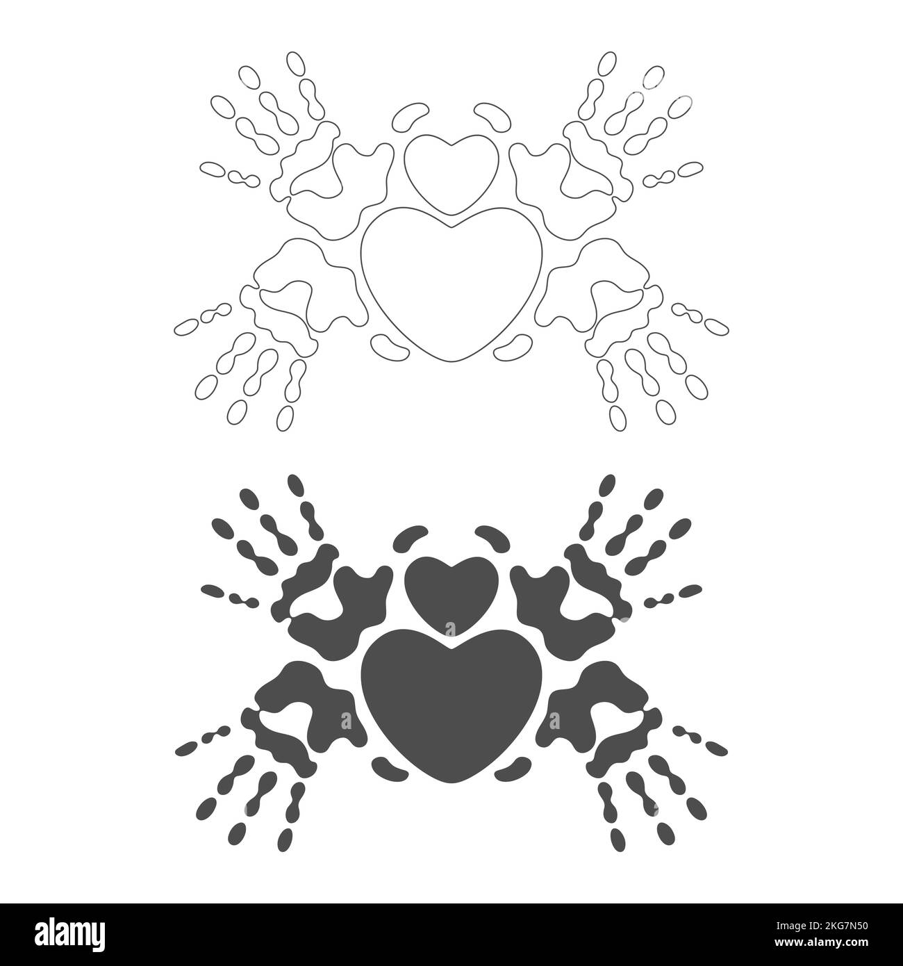 Coeur de palmier Banque d'images noir et blanc - Alamy