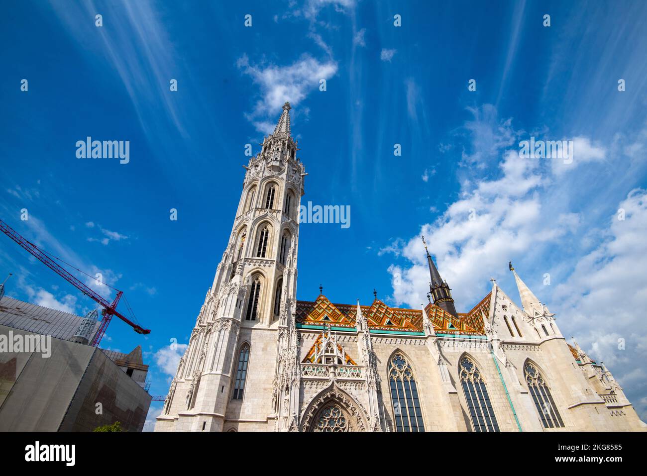 Eglise Matthias dans le quartier du château de Buda, Budapest Hongrie Europe UE Banque D'Images