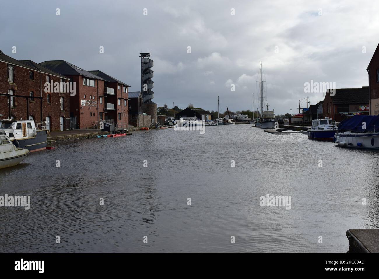 Bassin du canal Exeter. Banque D'Images