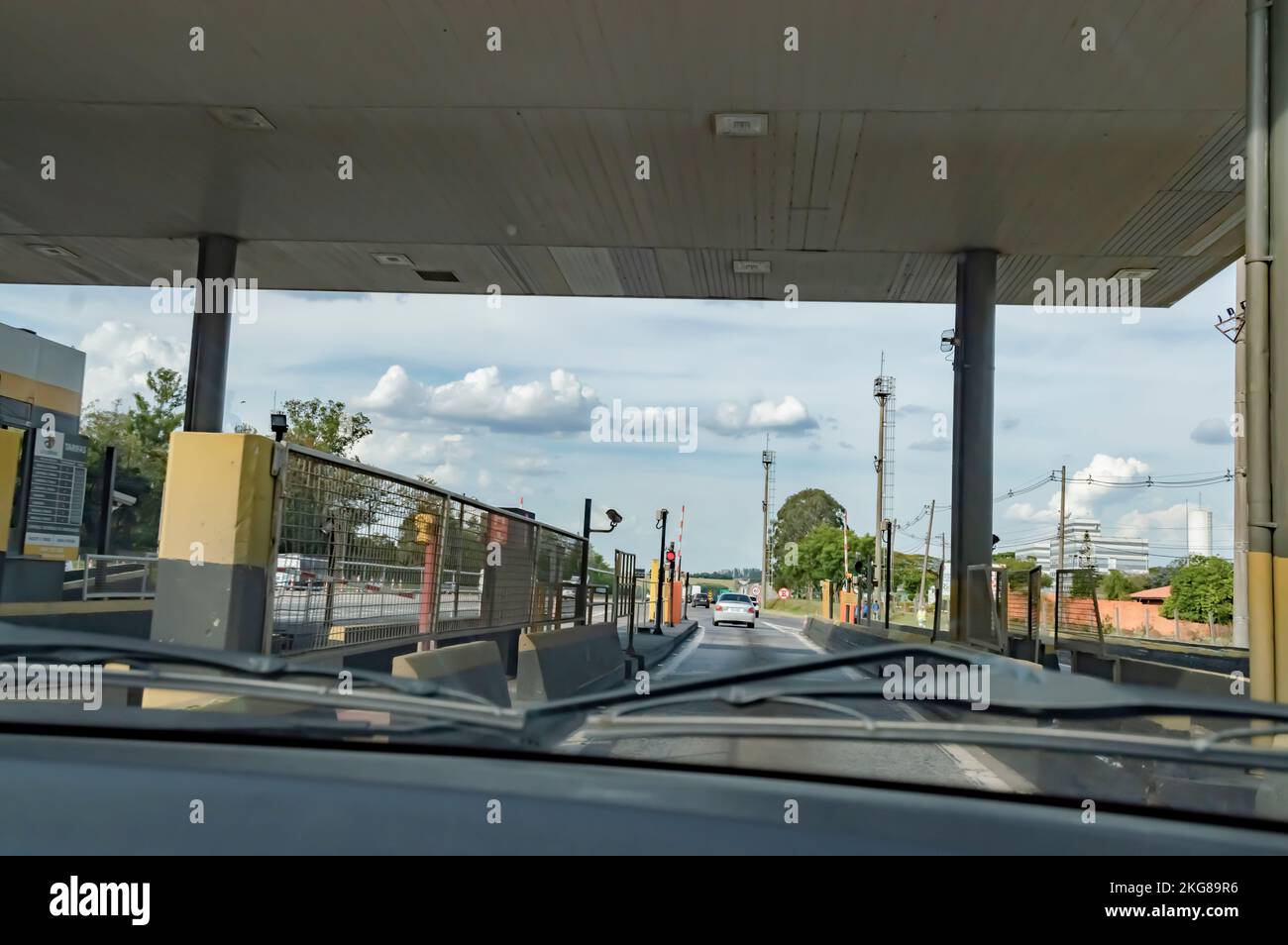 sorocaba-sp,brasil-21 novembre,2022: Entrée du péage dans la monnaie de la ville. Banque D'Images