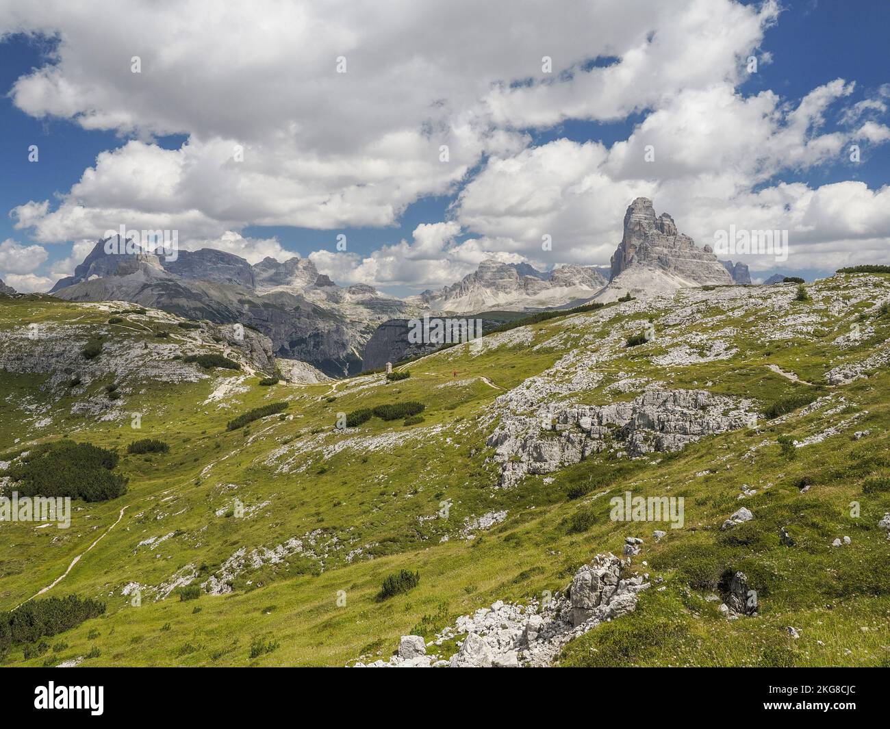 Monte Riche WW1 tranchées à Monte piana haute montagne de 2,324 mètres à Sextener ...