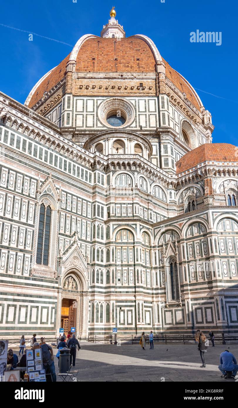 Cathédrale de Florence, également connue sous le nom de Cathédrale de Santa Maria del Fiore, Piazza del Duomo, 50122 Firenze FI, Italie Florence, Italie Banque D'Images