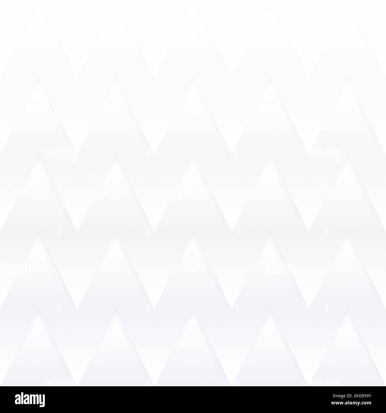 Motif abstrait de triangles gris clair ou de formes géométriques à dents de scie. Effet de lumière. Motif horizontal sans couture. Arrière-plan plein format. Banque D'Images