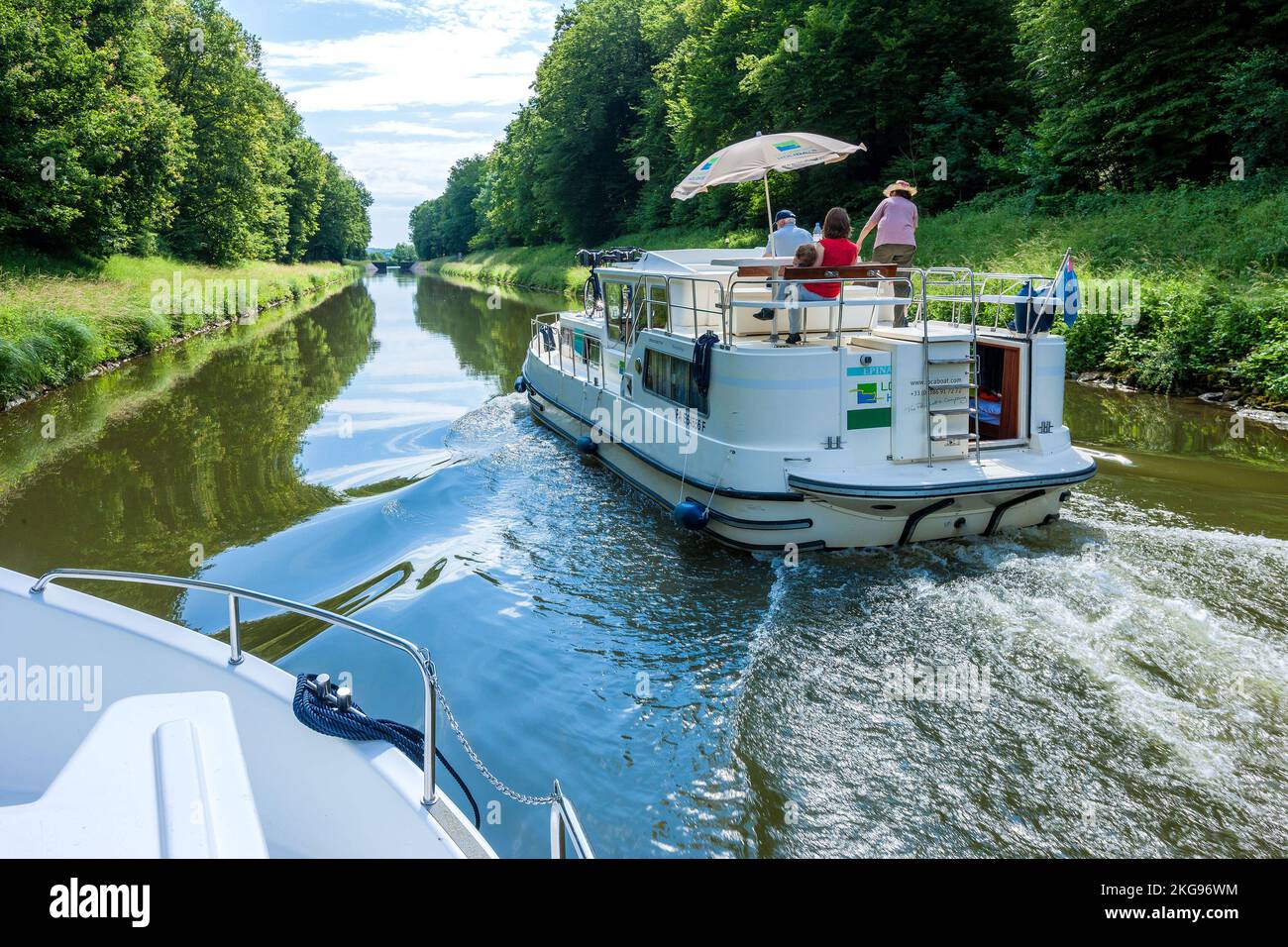France, Franche-Comté. Haute-Saône (70) croisière de Penichette à Scey-sur-Saône et Saint-Albin Banque D'Images