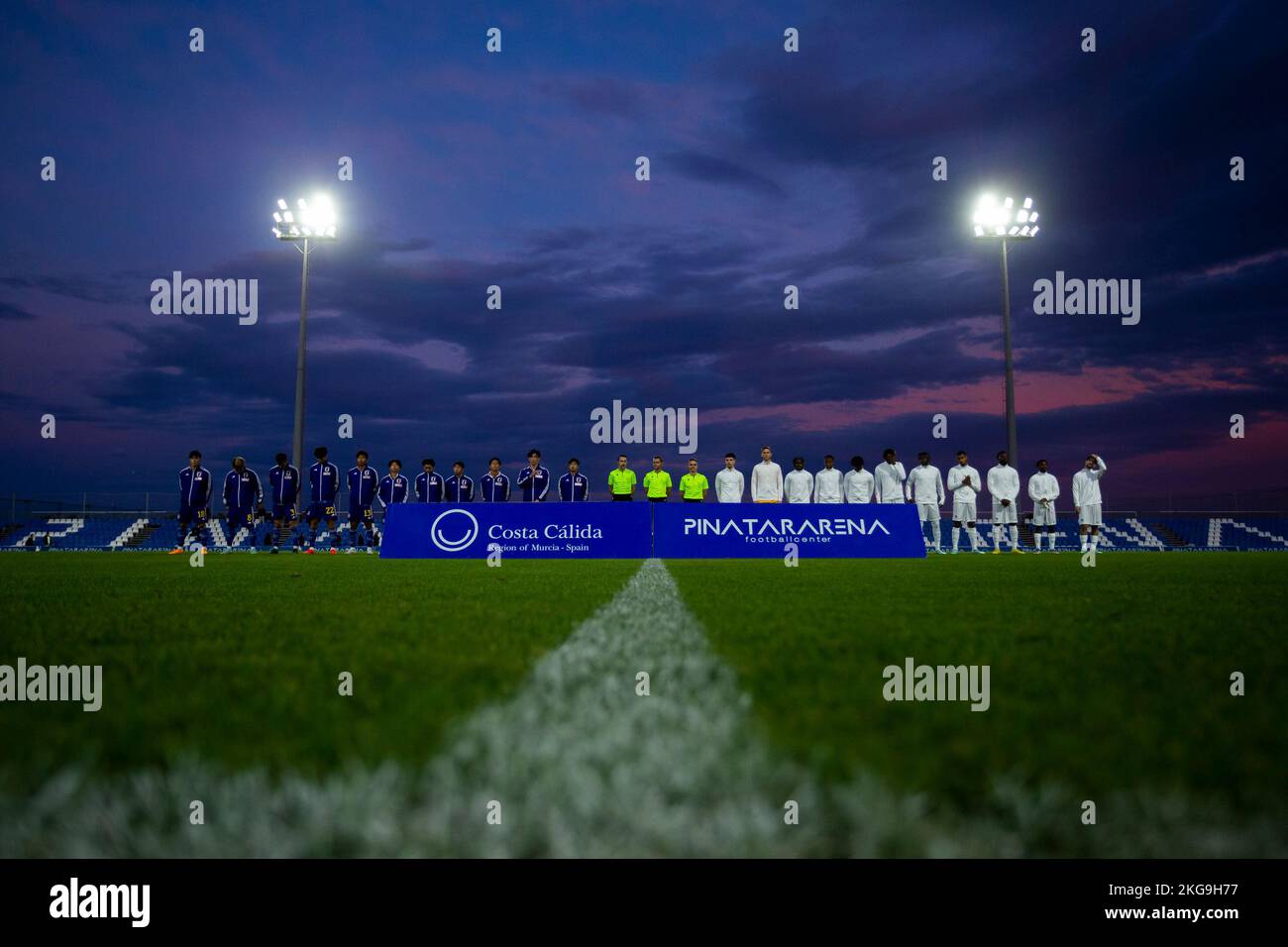 FRANCE U20 vs JAPON U20, hommes, match amical, Wek de football, Pinatar Arena football Center. Espagne, région de Murcia, San Pedro del Pinatar, 21-11-2022 Banque D'Images