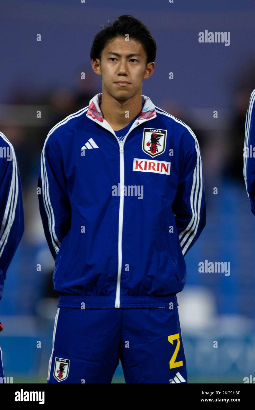 NAKANO SHINYA, FRANCE U20 vs JAPON U20, hommes, match amical, Wek de football, Pinatar Arena football Center. Espagne, région de Murcia, San Pedro del Pina Banque D'Images