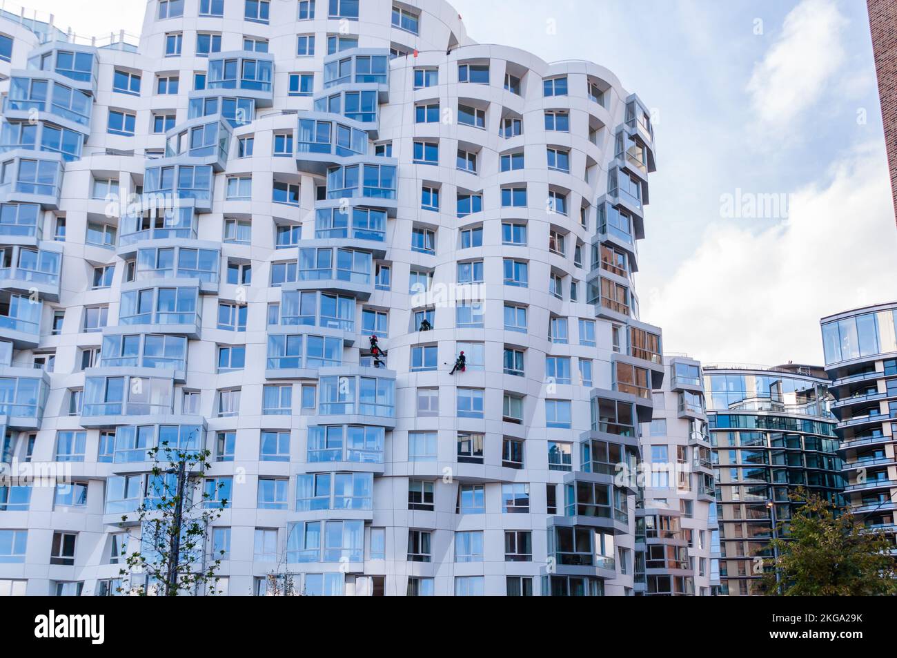 Prospect place appartements de luxe résidentiel conçus par les architectes Gehry partenaires, développement de la centrale électrique de Battersea Banque D'Images