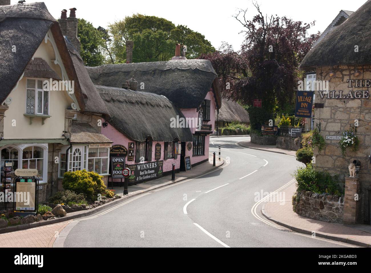 Village de Shanklin, île de Wight, Hampshire, Angleterre Banque D'Images