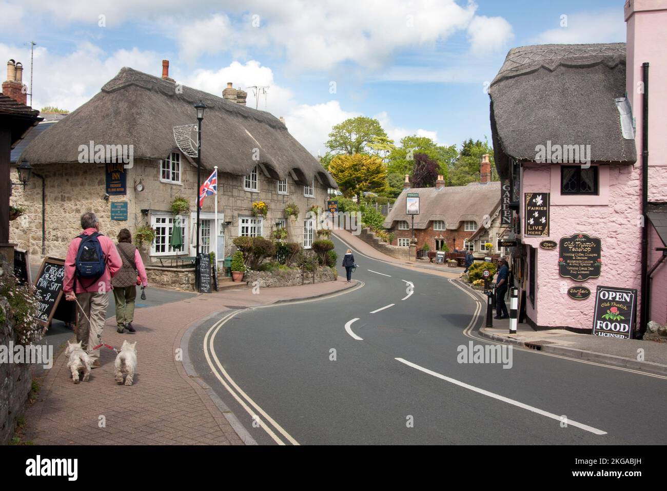 Village de Shanklin, île de Wight, Hampshire, Angleterre Banque D'Images