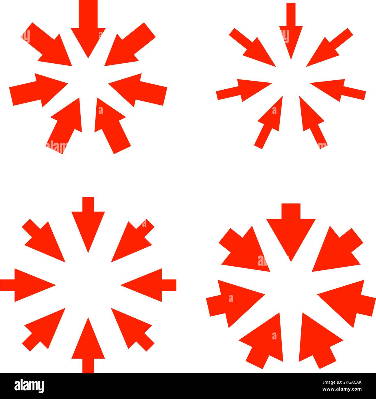 Impact center Banque d'images vectorielles - Alamy