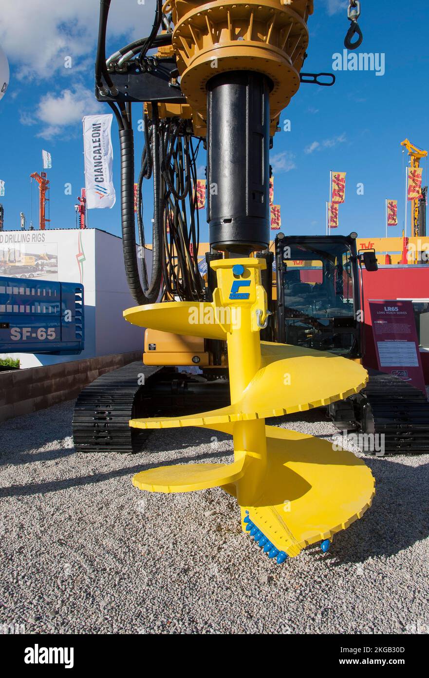 Bauma 2022 le plus grand salon des machines de construction Banque de ...