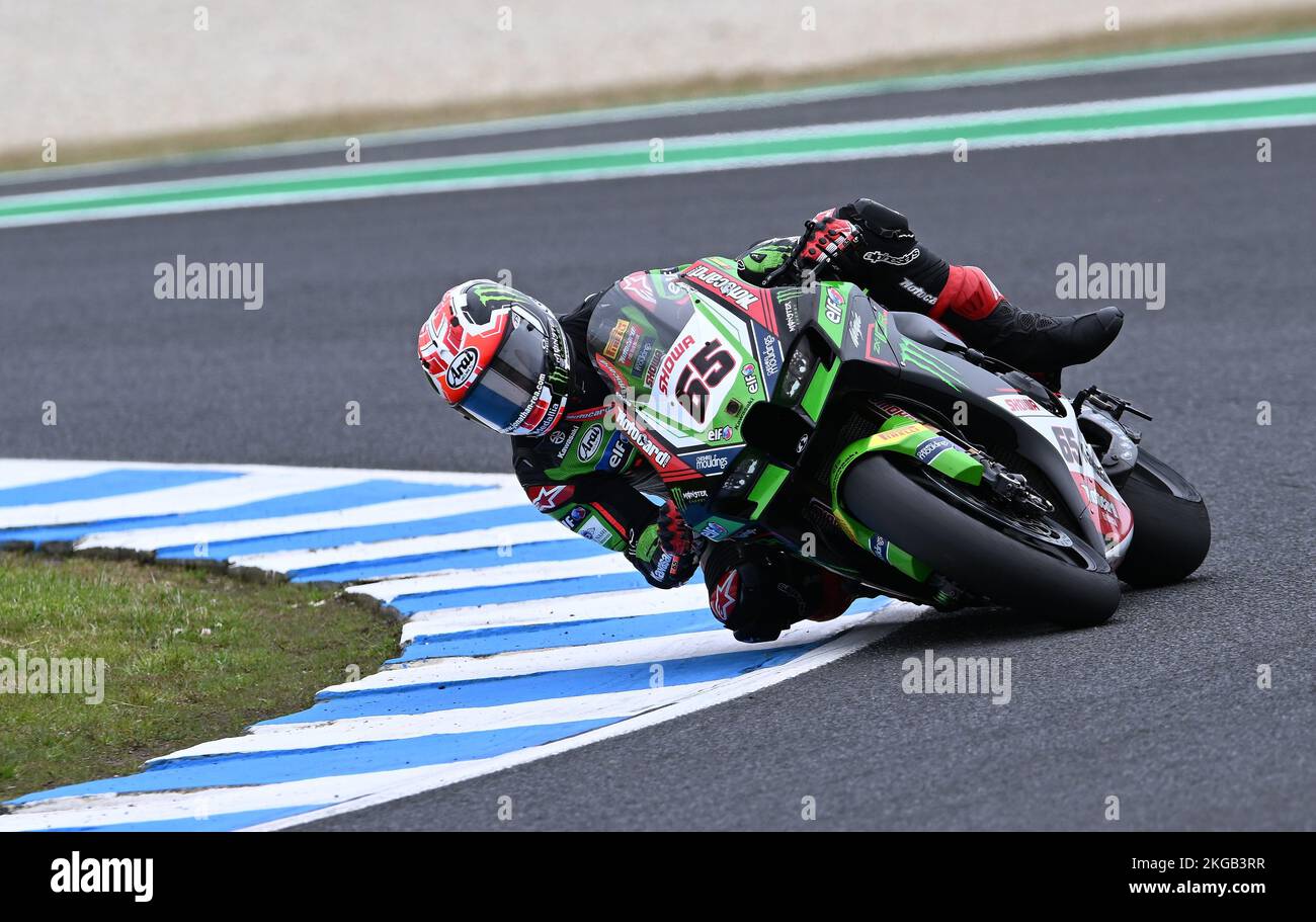 Melbourne, Australie. 19 novembre 2022. Sur la photo, Jonathan Rea au Championnat du monde de Superbike. Banque D'Images