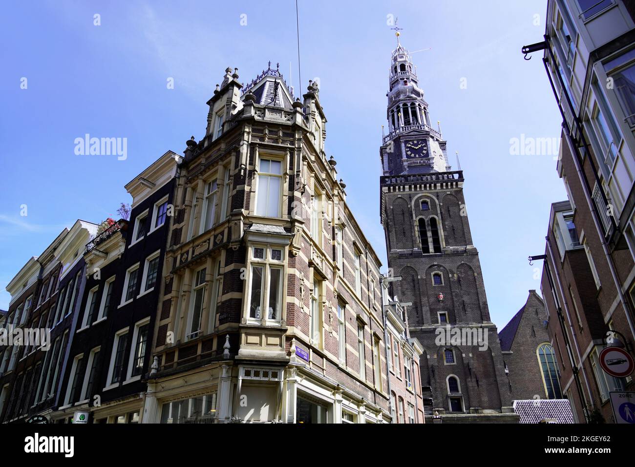 Ancien bâtiment historique dans le centre d'Amsterdam, pays-Bas Banque D'Images