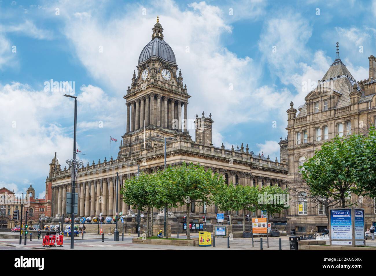 Hôtel de ville de Leeds i Banque D'Images