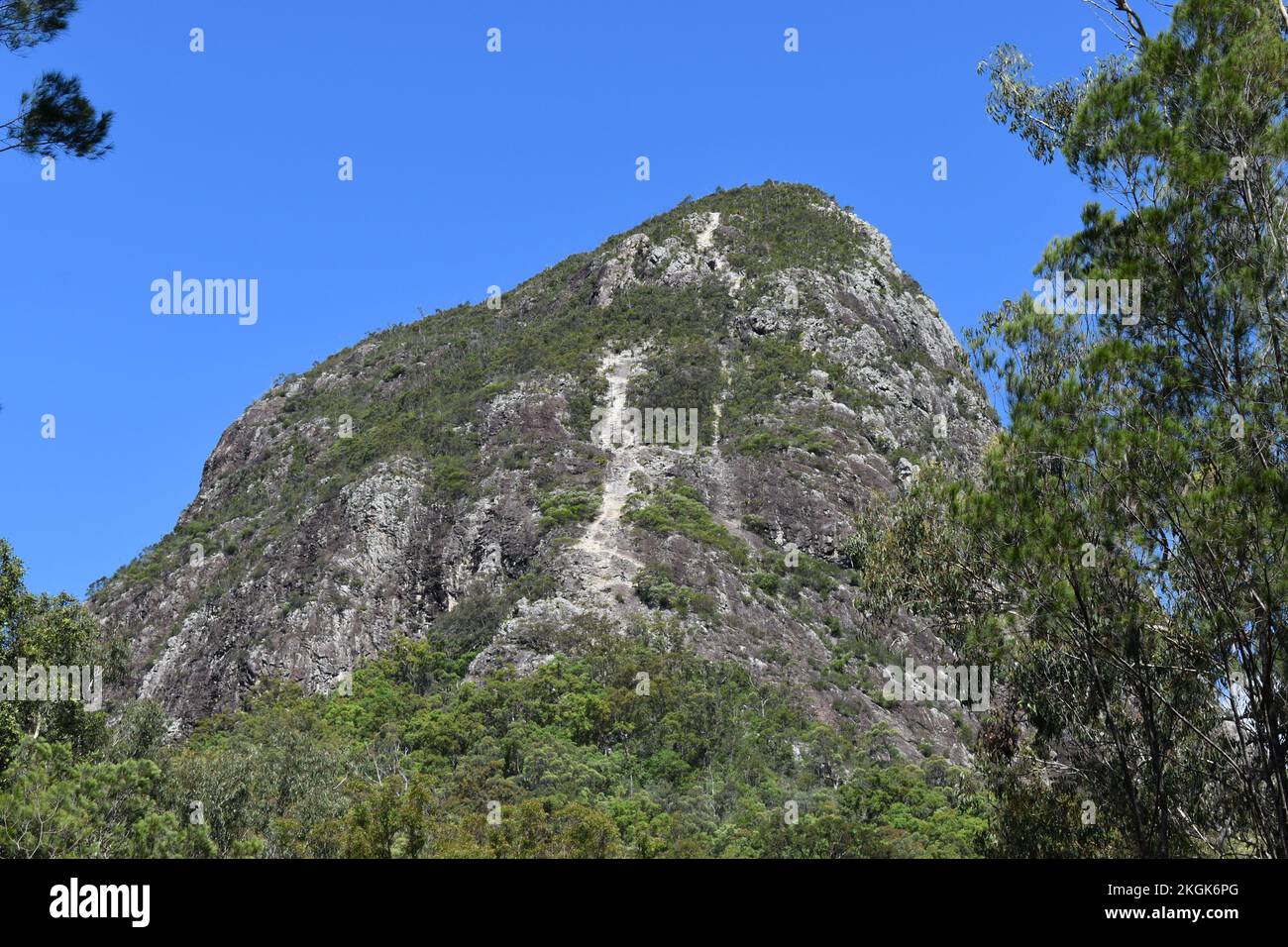 Sommet du mont Tibrogargan, Glass House Mountains Banque D'Images