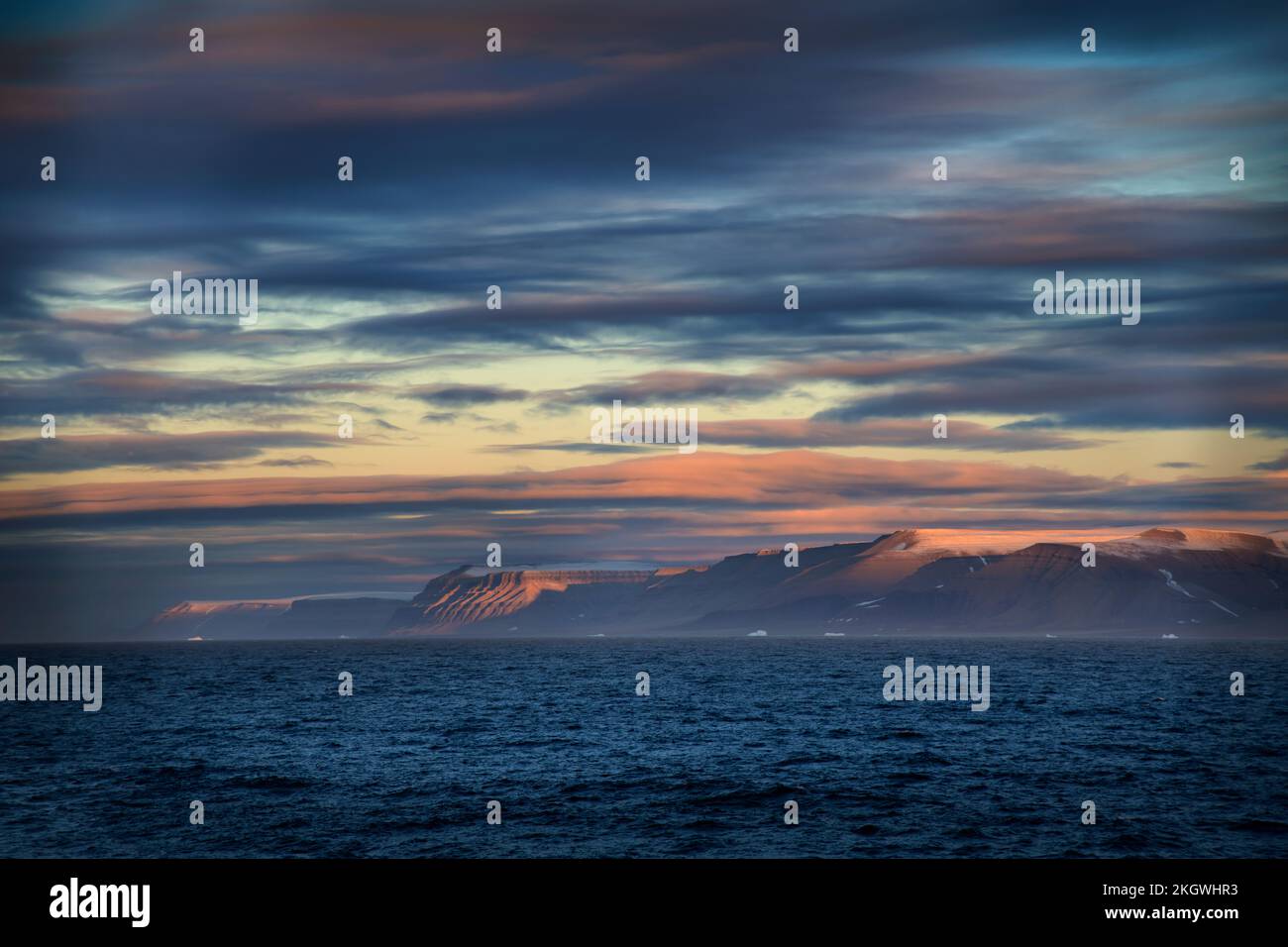 Paysage du port de Dundas, Nunavut, Canada Banque D'Images
