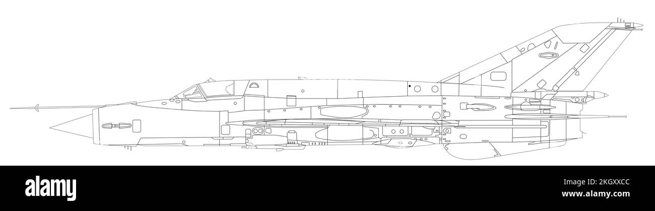 MIG-21bis Banque D'Images