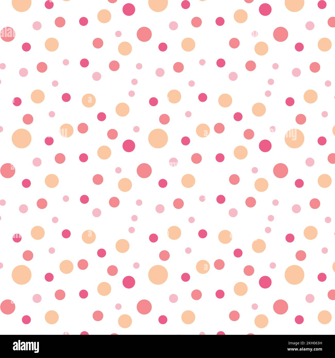 Motif abstrait en forme de points pour draps et couvertures de livres. Décoration à motifs sans fin avec points colorés pour le papier peint. Adorable patte d'amour Illustration de Vecteur