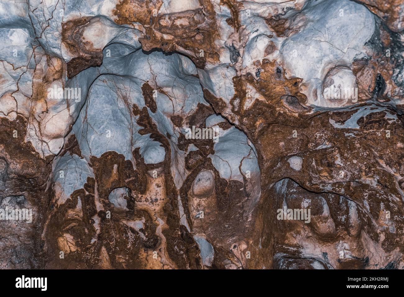 Grotte d'Inkaya plafond et formations. Izmir, Turquie Banque D'Images