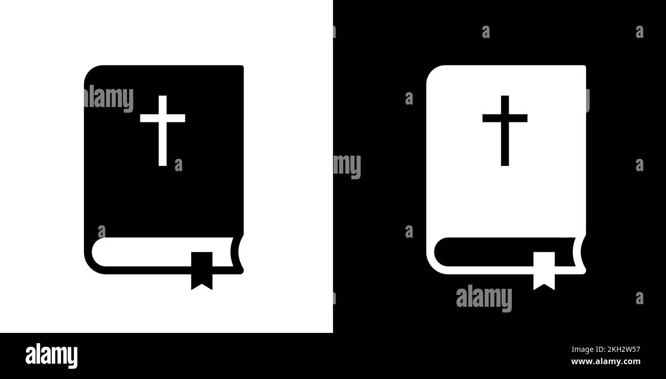 Icône d'illustration vectorielle de livre de la Sainte bible Illustration de Vecteur