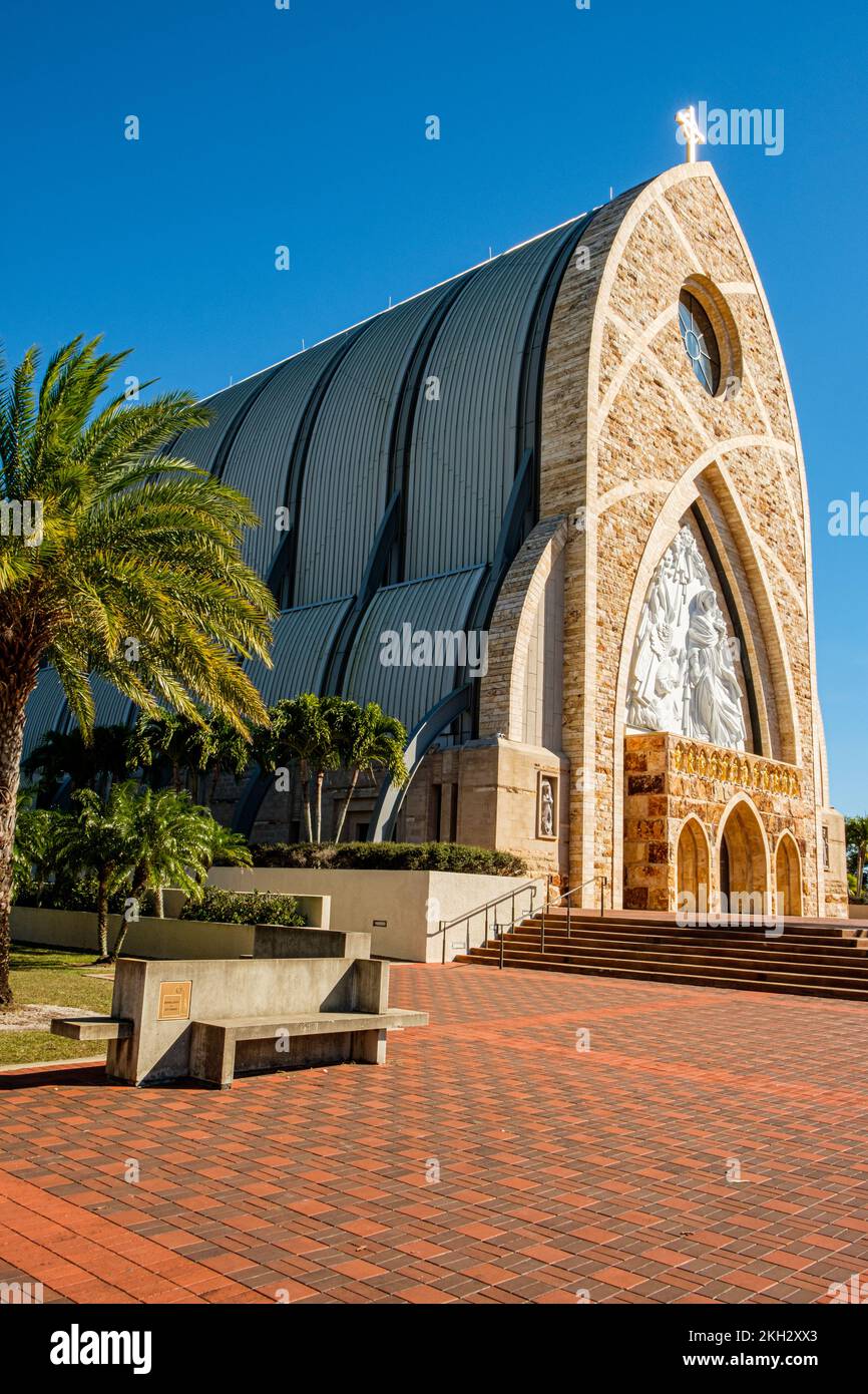 Église catholique Ave Maria, cercle d'Annonciation, Ave Maria, Floride Banque D'Images