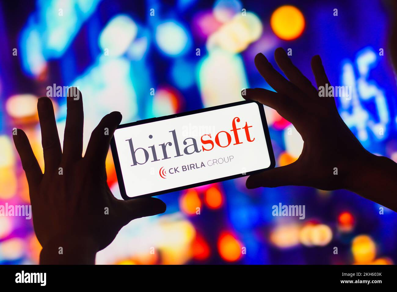 Brésil. 23rd novembre 2022. Dans cette illustration, le logo Birlasoft s'affiche sur l'écran d'un smartphone. (Credit image: © Rafael Henrique/SOPA Images via ZUMA Press Wire) Banque D'Images