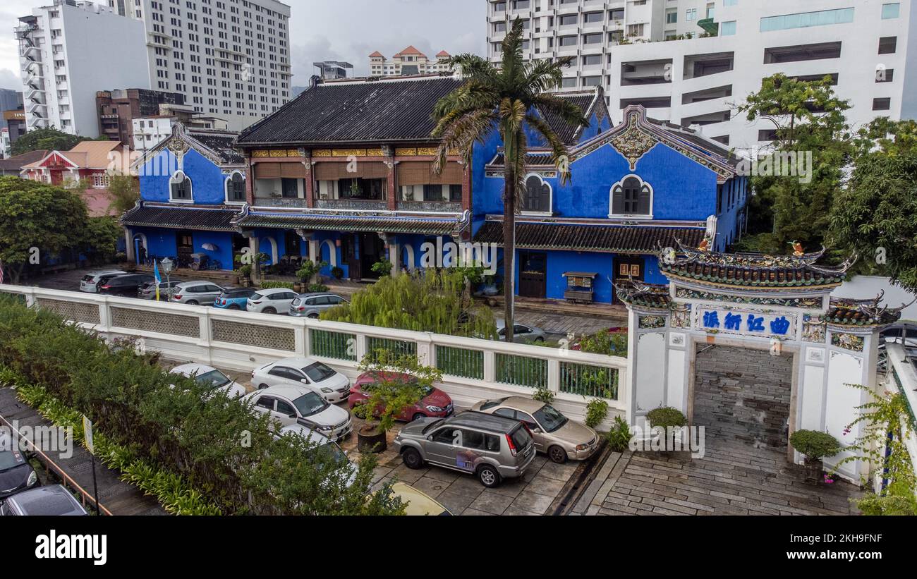 Cheong Fatt Tze Mansion ou le Blue Mansion Hotel, George Town, Penang, Malaisie Banque D'Images