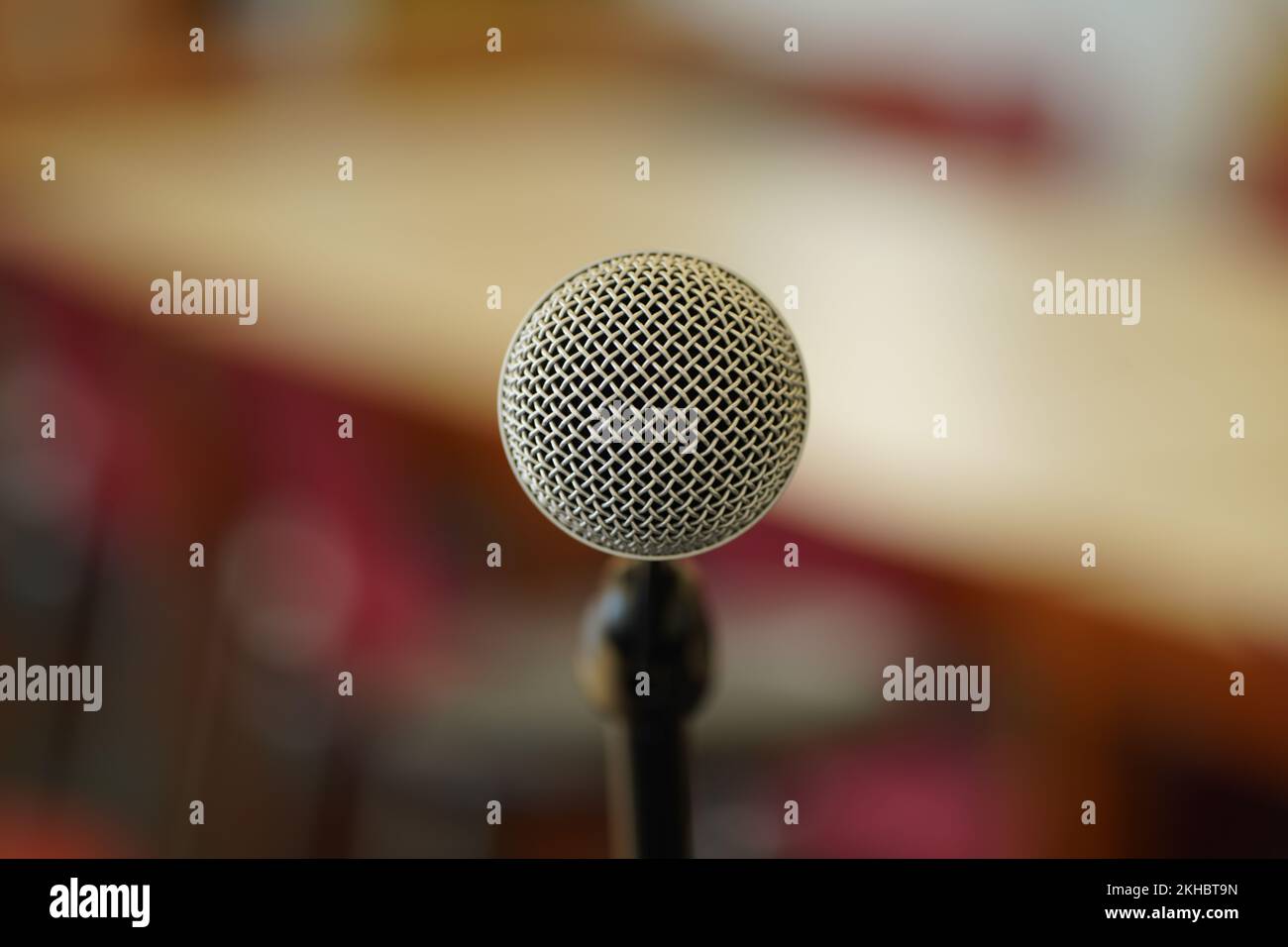 micro dans une petite salle de classe à l'école Banque D'Images