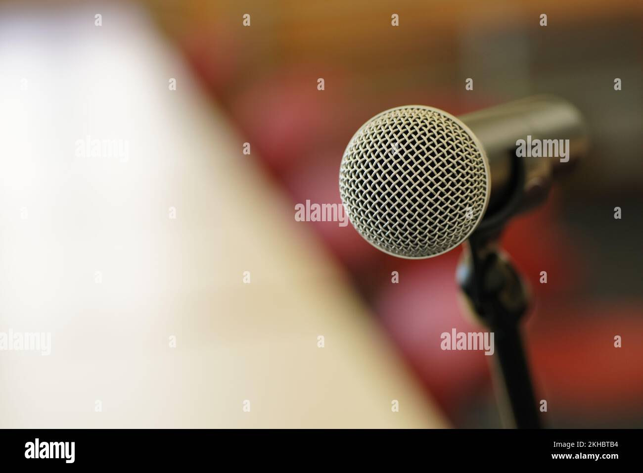micro dans une petite salle de classe à l'école Banque D'Images
