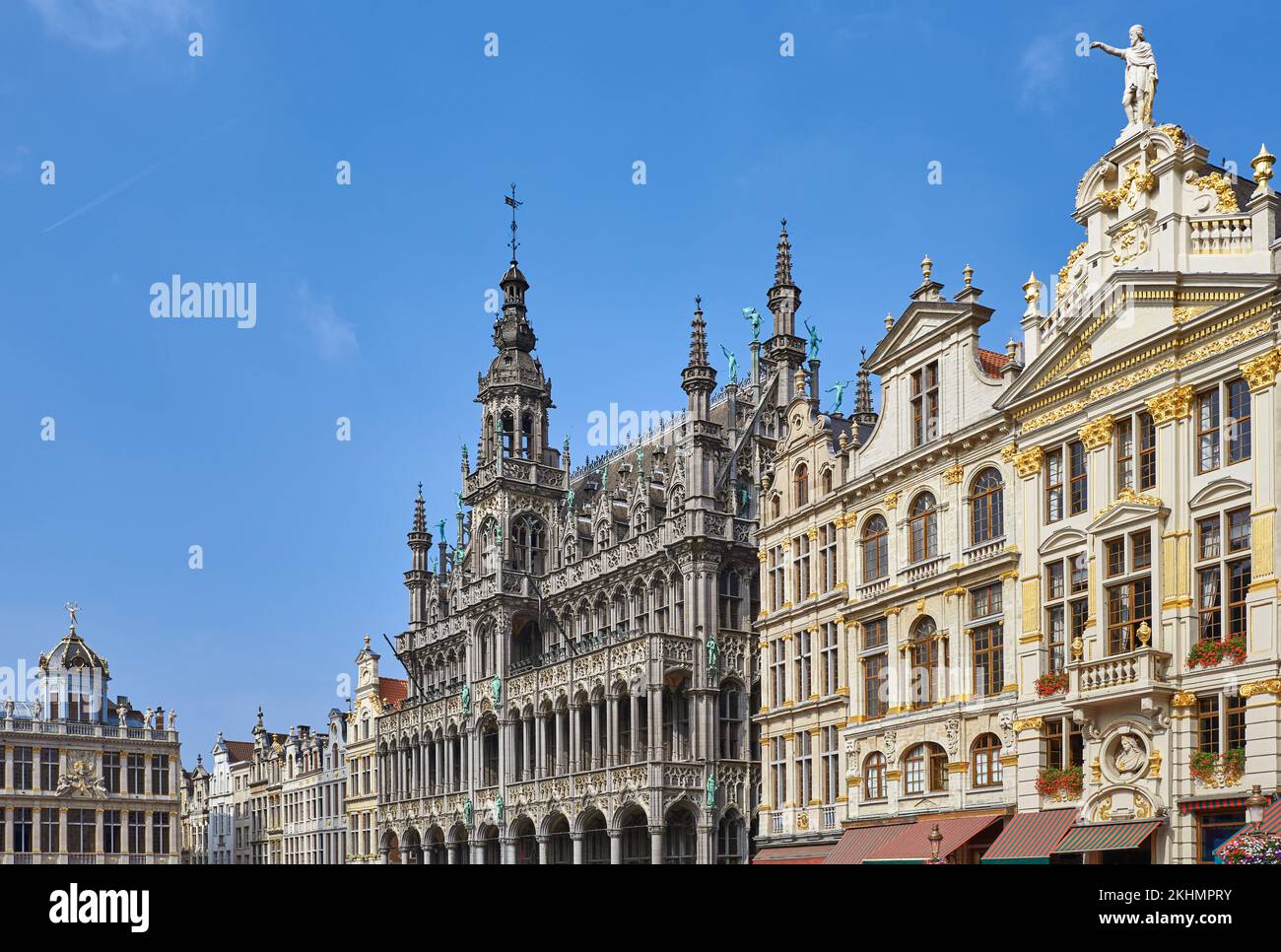 Bruxelles, Beigium, place de la Grand-place (Grote Markt) avec la Maison du Roi (Musée de la ville) Banque D'Images