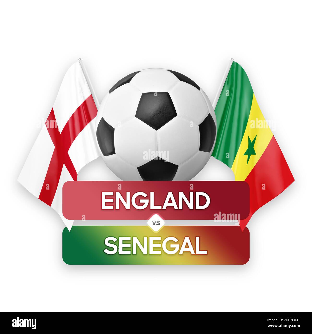 Angleterre vs Sénégal équipes nationales football football football concept de compétition. Banque D'Images