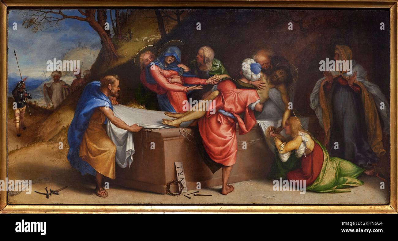 Deposizione di cristo nel sepolcro Banque de photographies et d’images