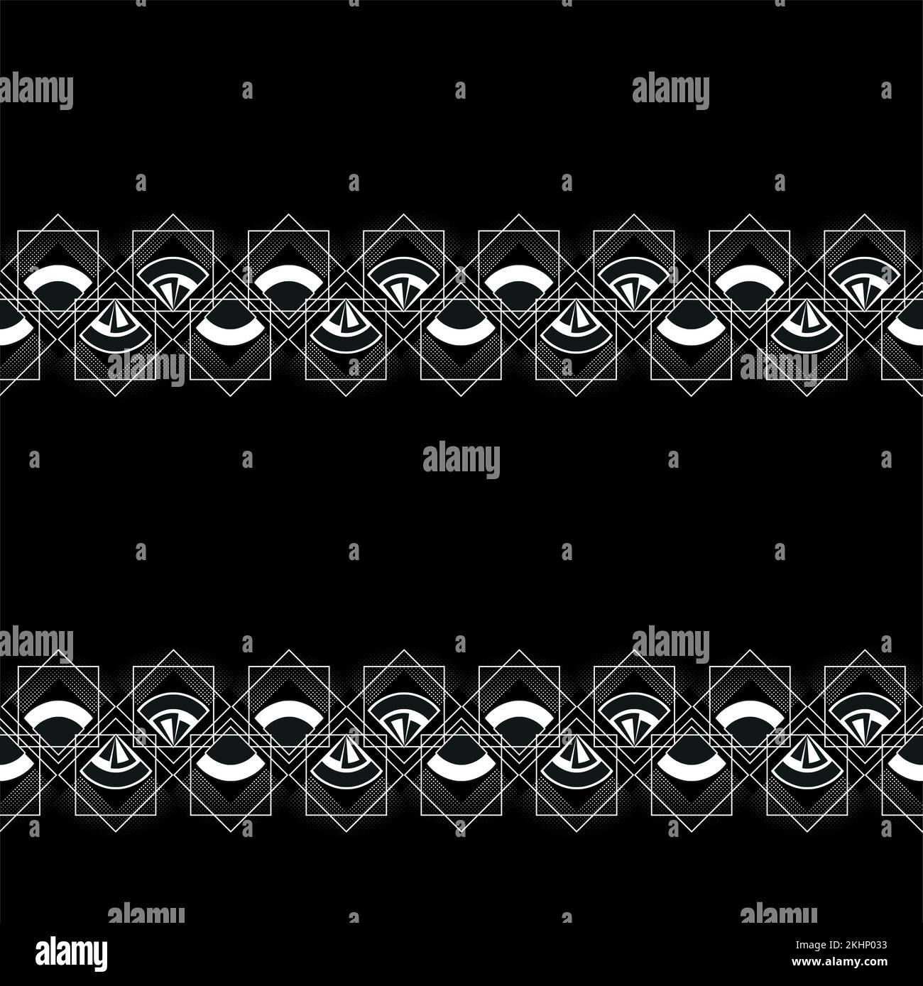 Motif géométrique moderne sans couture vectoriel. Illustration numérique. Peut être utilisé comme tissu textile ou papier peint, cartes, décoration d'invitation Illustration de Vecteur