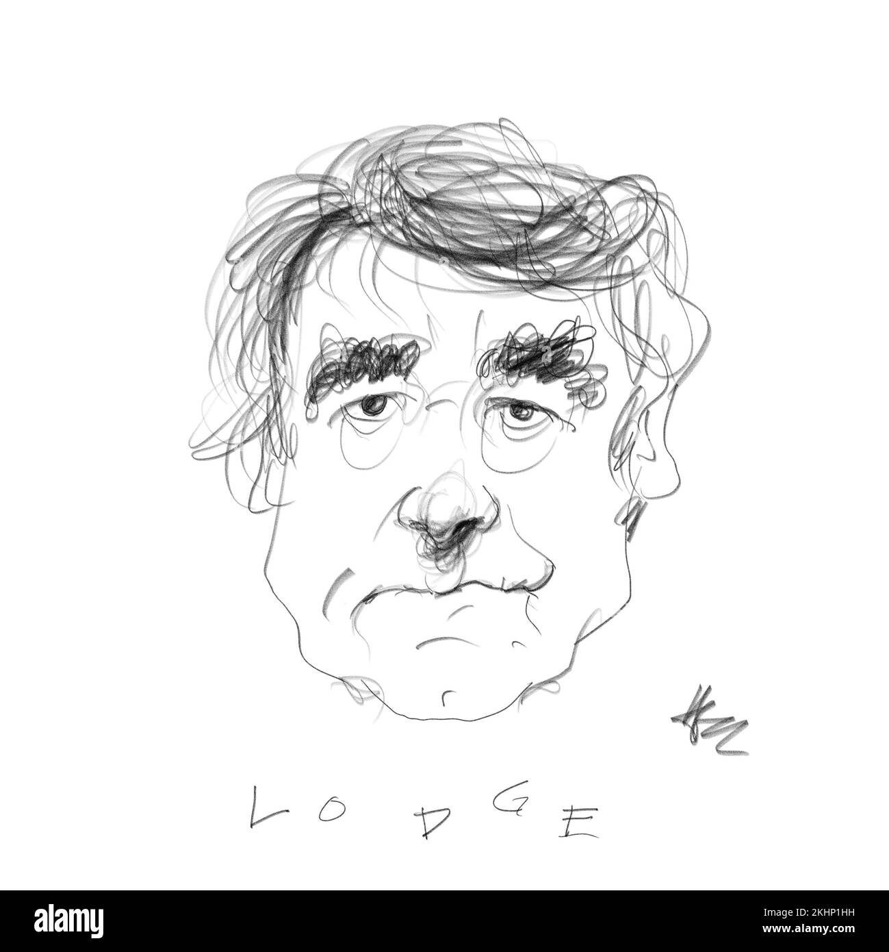 Portrait de l'auteur David Lodge Banque D'Images