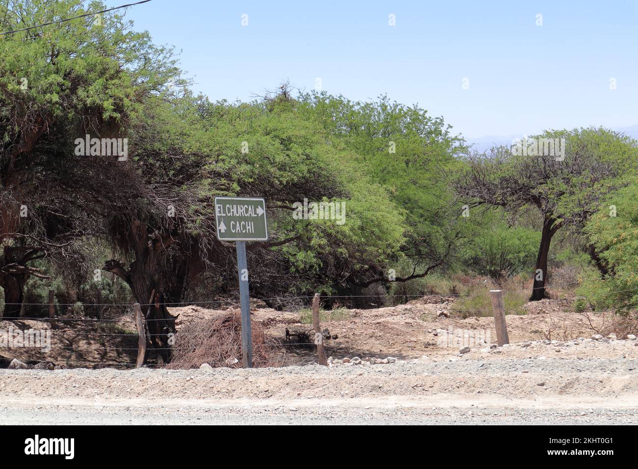 À titre indicatif, montez à bord de la route 40 de Ruta, route 40, autoroute mythique dans le nord de l'argentine Banque D'Images