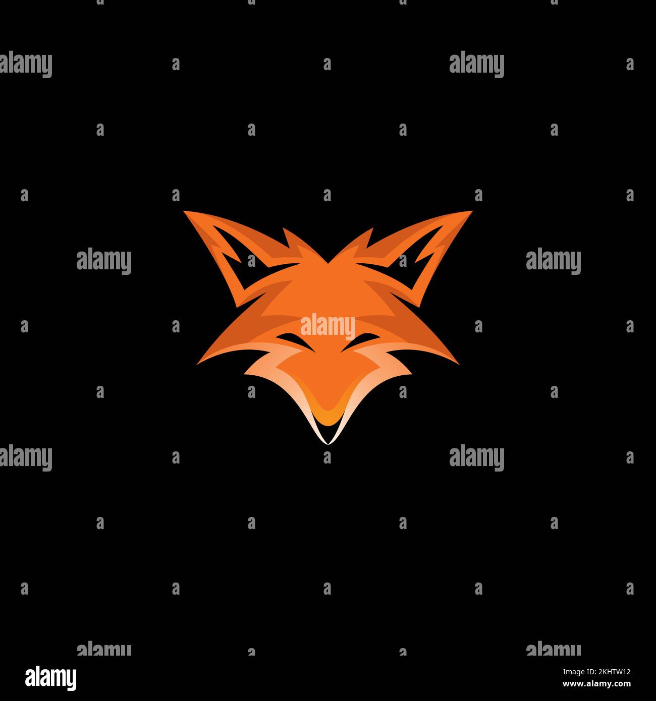 Illustration Fox Vector. Logo Fox simple. Fox Icon Design Illustration de Vecteur