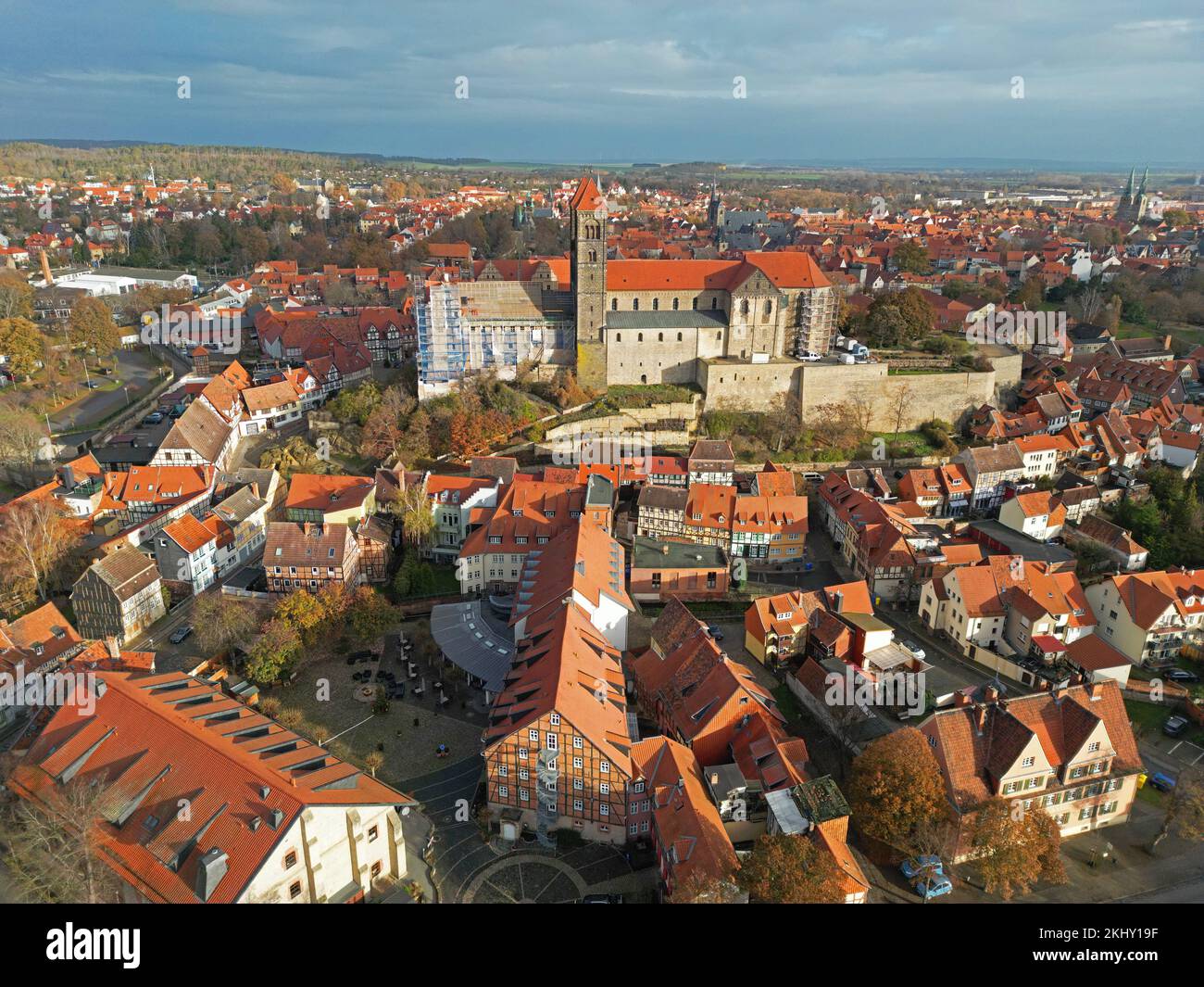 Quedlinburg, Allemagne. 24th novembre 2022. Vue sur la ville de ...