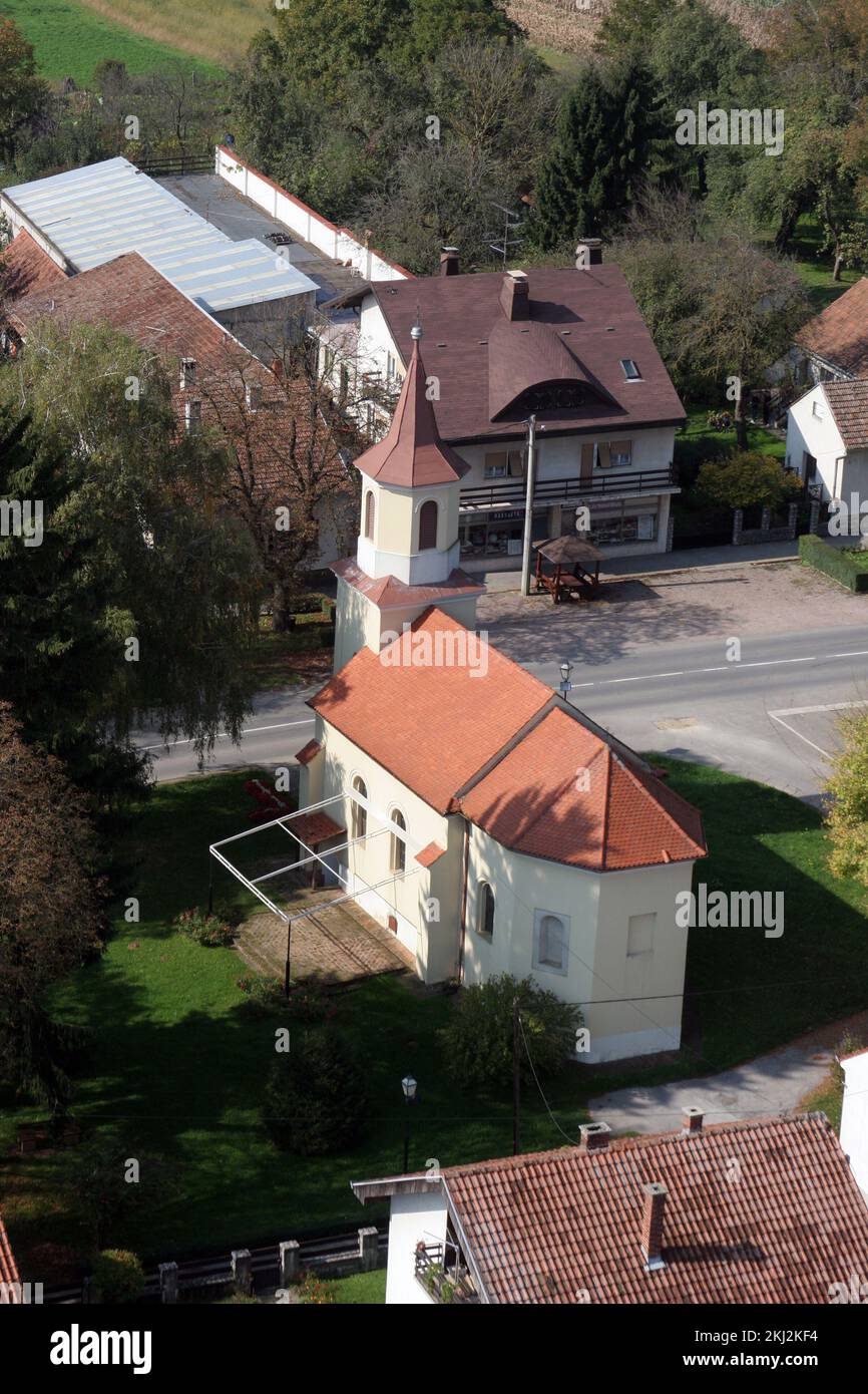 Chapelle Saint Mark Krizin à Krizevci, Croatie Banque D'Images