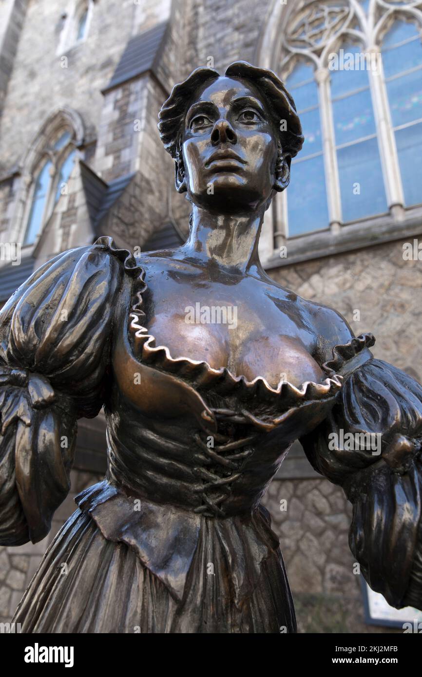 Dublin, Irlande, statue de Molly Malone, Banque D'Images