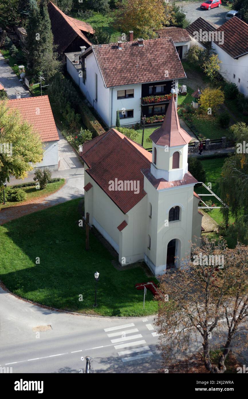 Chapelle Saint Mark Krizin à Krizevci, Croatie Banque D'Images