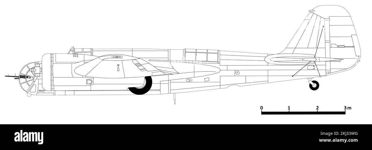 B.71 (Tupolev SB) Banque D'Images